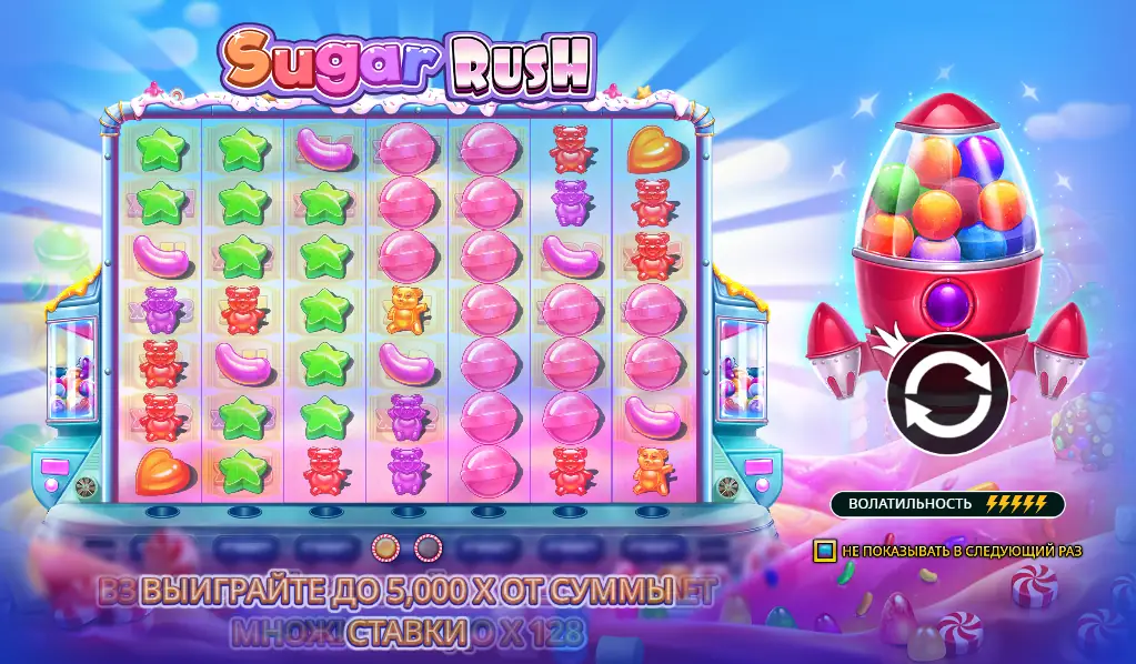 Sugar Rush – обзор слота от Pragmatic Play